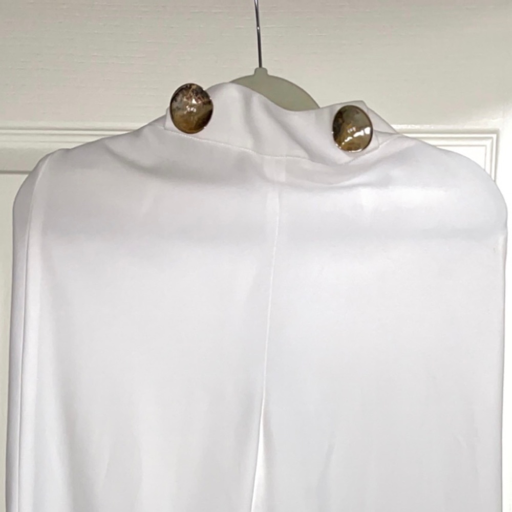 High waist white pant